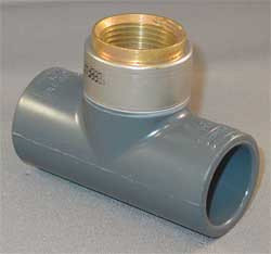SPEARS 802-005CBR TEE, BRASS, 1/2 IN METAL SIDE PIPE SIZE