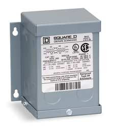 SQUARE D 9T2F TRANSFORMER 208VAC WYE/120VAC 9KVA