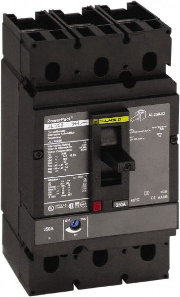 SQUARE D JDL36200 CIRCUIT BREAKER 200A 3P 600VAC LUG