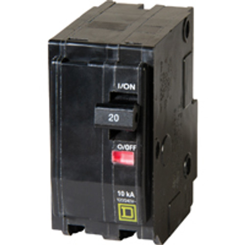 SQUARE D QO220CP QO 20-AMP DOUBLE-POLE CIRCUIT BREAKER