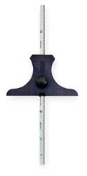 STARRETT 237M RULE DEPTH GAGE- 0-150MM- MM/1/2MM - ALT