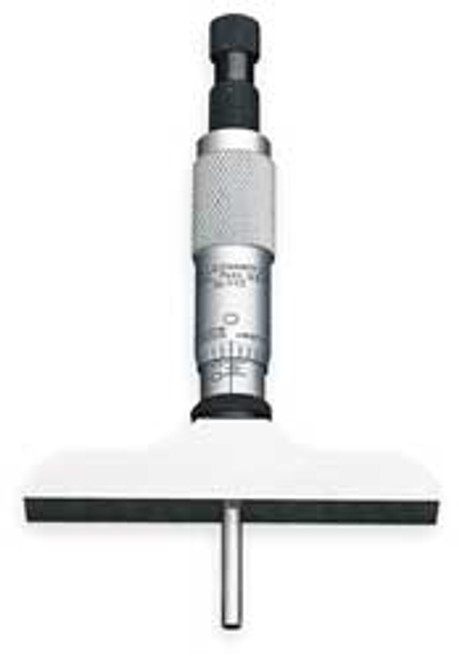 STARRETT 445BZ-6RL MICROMETER DEPTH GAGE 0-6"- 4" BASE - AL