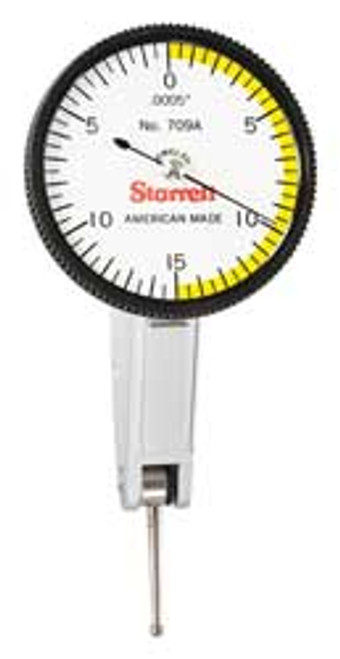 STARRETT 709AZ DIAL TEST INDICATOR SET- 0-15-0- .0005" 