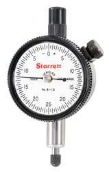 STARRETT 81-245J DIAL INDICATOR- 0 -.125"- .001" GRAD - A