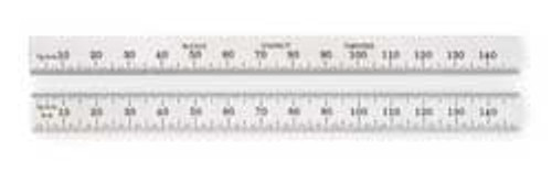 STARRETT C330-150 STEEL RULE- FULL FLEXIBLE- 150MM- #30 GR