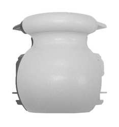 PAWLING CORP OBR-650S-0-210 H3475 HANDRAIL OUTSIDE CORNER SILVER-GRA