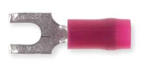 STA-KON RA18-10FS FORK TERMINAL RED 22 TO 16 AWG PK100
