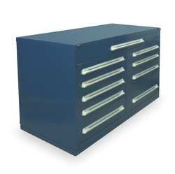 STANLEY RP1973ALDB MOD DRAWER CAB,37" H,10 DRAWER,DARK BLUE