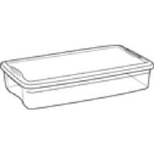 STERILITE CORP 19608006 BOX STORAGE UNDERBED 41 QT