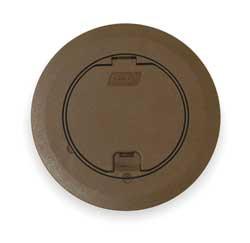 STEEL CITY 68R-CST-BRN FLOOR BOX COVER,ROUND,6-3/4 IN.,BROWN