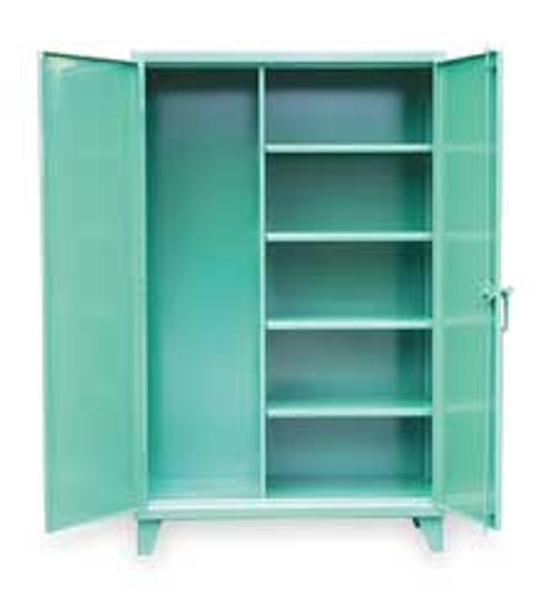 STRONG HOLD 46-BC-244-GREEN JANITORIAL STORAGE CABINET ASSEMBLED