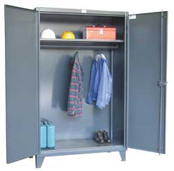 STRONG HOLD 46-WR-241 WARDROBE STORAGE CABINT DARK GRAY 12 GA.