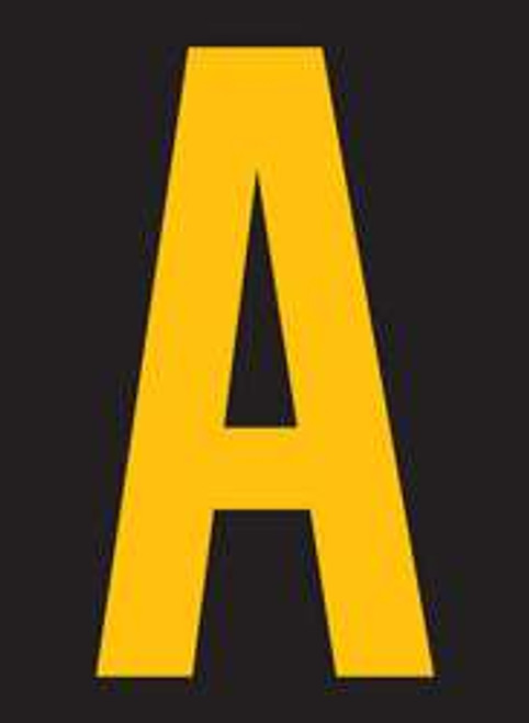 STRANCO INC RUM200-A-YB REFLECTIVE LETTER LABEL A PK25 STRANCO INC RUM200-A-YB REFLECTIVE LETTER LABEL A PK25