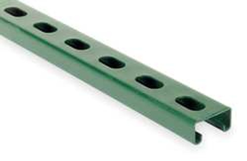 SUPER-STRUT B1400HS 10GR HALF SLOT CHANNEL 1-5/8 IN W 10 FT GREEN