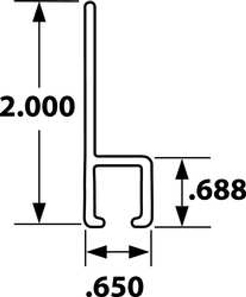 TANIS INCORPORATED AH100472CF STRIP BRUSH HOLDER OVERALL LENGTH 72 IN