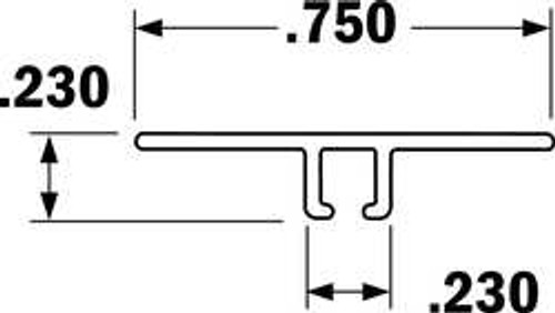 TANIS INCORPORATED AH250236CF STRIP BRUSH HOLDER OVERALL LENGTH 36 IN