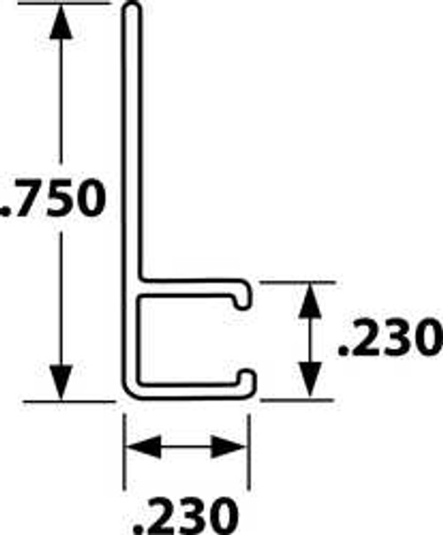 TANIS INCORPORATED AH250836CF STRIP BRUSH HOLDER OVERALL LENGTH 36 IN