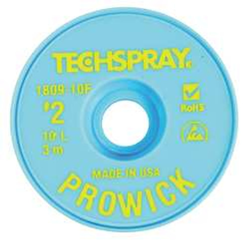 TECHSPRAY 1809-10F PRO WICK YELLOW #2 BRAID - AS