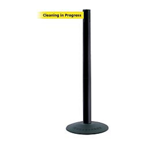 TENSABARRIER 875-33-STD-NO-YCX-C D0031 BARRIER POST WITH BELT PVC BLACK