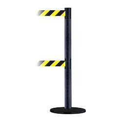 TENSABARRIER 889T2B-33-89-STD-NO-D4X-C D0016 BARRIER POST WITH BELT TEXTURE BLA