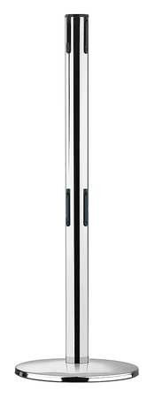 TENSABARRIER 889T2U-1P-1P-RCV RECEIVER POST 38 IN H POLISHED CHROME