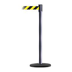 TENSABARRIER 890B-33-73-73-STD-NO-D4X-C D0007 BARRIER POST WITH BELT GRAY