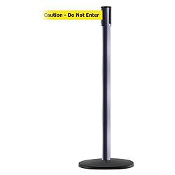 TENSABARRIER 890B-33-73-73-STD-NO-YAX-C D0008 BARRIER POST WITH BELT GRAY