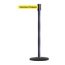 TENSABARRIER 890B-33-73-73-STD-NO-YCX-C D0008 BARRIER POST WITH BELT GRAY