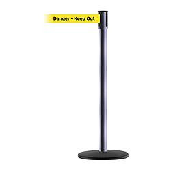 TENSABARRIER 890B-33-73-73-STD-NO-YDX-C D0008 BARRIER POST WITH BELT GRAY