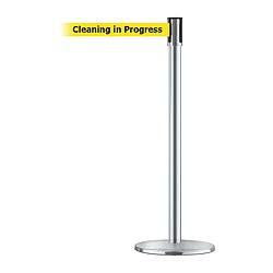 TENSABARRIER 890U-1S-1S-1S-STD-NO-YCX-C D0011 BARRIER POST WITH BELT SATIN CHROM