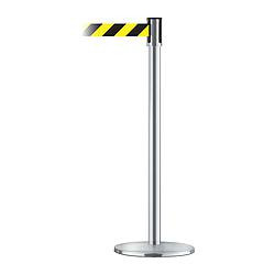 TENSABARRIER 890U-3S-3S-3S-STD-NO-D4X-C D0014 BARRIER POST W/ BELT 38 IN H METAL