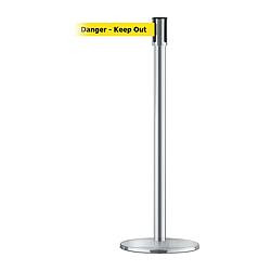 TENSABARRIER 890U-3S-3S-3S-STD-NO-YDX-C D0015 BARRIER POST W/ BELT 38 IN H METAL