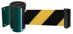 TENSABARRIER 896-STD-28-MAX-NO-D4X-C D0094 BELT BARRIER GREEN BELT YELLOW/BLA