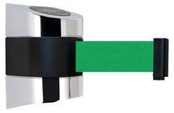 TENSABARRIER 897-15-S-1P-NO-G6X-C D0101 BELT BARRIER CHROME BELT COLOR GRE