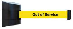 TENSABARRIER 897-15-S-33-NO-YEX-C D0104 BELT BARRIER BLACK BELT COLOR YELL
