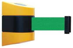 TENSABARRIER 897-15-S-35-NO-G6X-C D0103 BELT BARRIER YELLOW BELT COLOR GRE