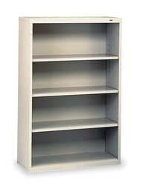 TENNSCO CORP B-53LG WELDED STEEL BOOKCASE H 52 3 SHELF GRAY
