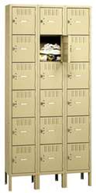 TENNSCO CORP BK6-121812-3SD BOX LOCKER UNASSEMBLED 6 TIER 36 IN W