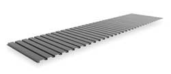 TENNSCO CORP BSD-9624 CORRUGATED STEEL DECKING 96 IN W GRAY