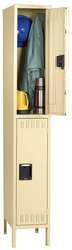 TENNSCO CORP DTS-121536-1SD WARDROBE LOCKER ASSEMBLED 2 TIER 2-POINT