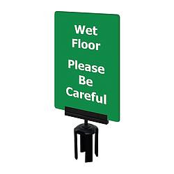 TENSABARRIER S08-P-28-7X11-V-HDSB-1701-33 D0085 ACRYLIC SIGN GREEN WET FLOOR