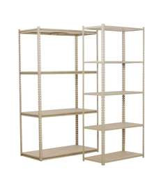 TENNSCO CORP ZV7-3624A-4D SAND SHELVING ADD-ON UNIT 24 X 36 X84 IN SAND