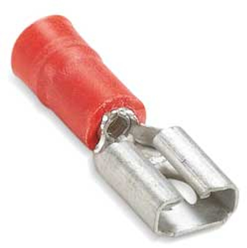 THOMAS & BETTS 18RA-250F FEMALE DISCONNECT RED 22 TO 18 AWG PK100
