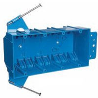 THOMAS & BETTS B455A-UPC 4GANG PVC OUTLET BOX W/NAIL   