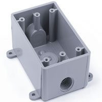 THOMAS & BETTS E381DR  T BOX W/THREE 1/2" THRD HOLES