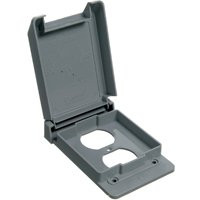 THOMAS & BETTS E98GDRN-CAR 1G NM DUPL RECPT BOX COVER    