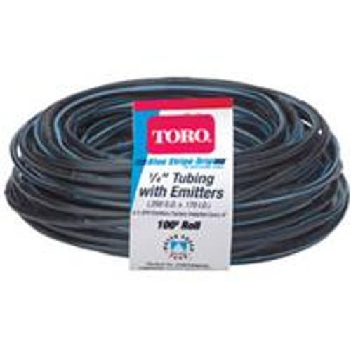 TORO COMPANY 53640 1/4" DRIP TUBING W/EMIT 100'  
