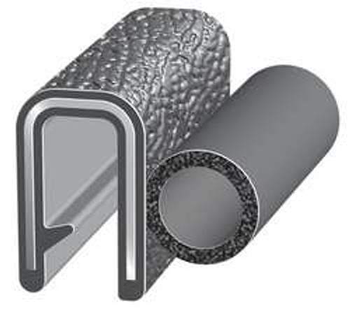 TRIM LOK INC 3100B3X5/32A-25 TRIM SEAL ALUM CLIP 0.33 IN W 25 FT