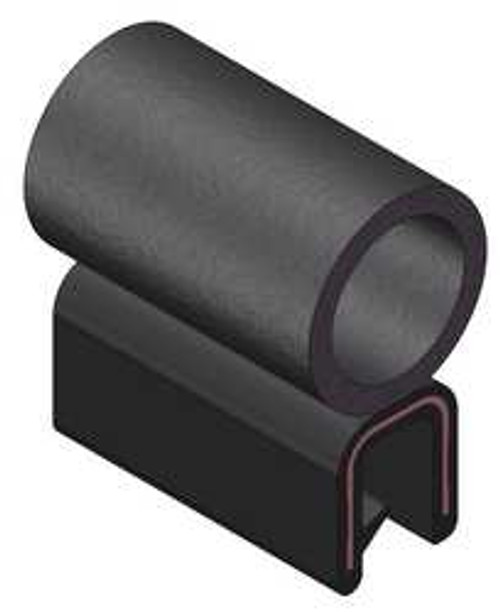 TRIM LOK INC 6100B3X3/16C-25 TRIM SEAL ALUM CLIP 0.36 IN W 25 FT