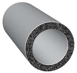 TRIM LOK INC X311-25 RUBBER SEAL TUBING 0.28 IN W 25 FT